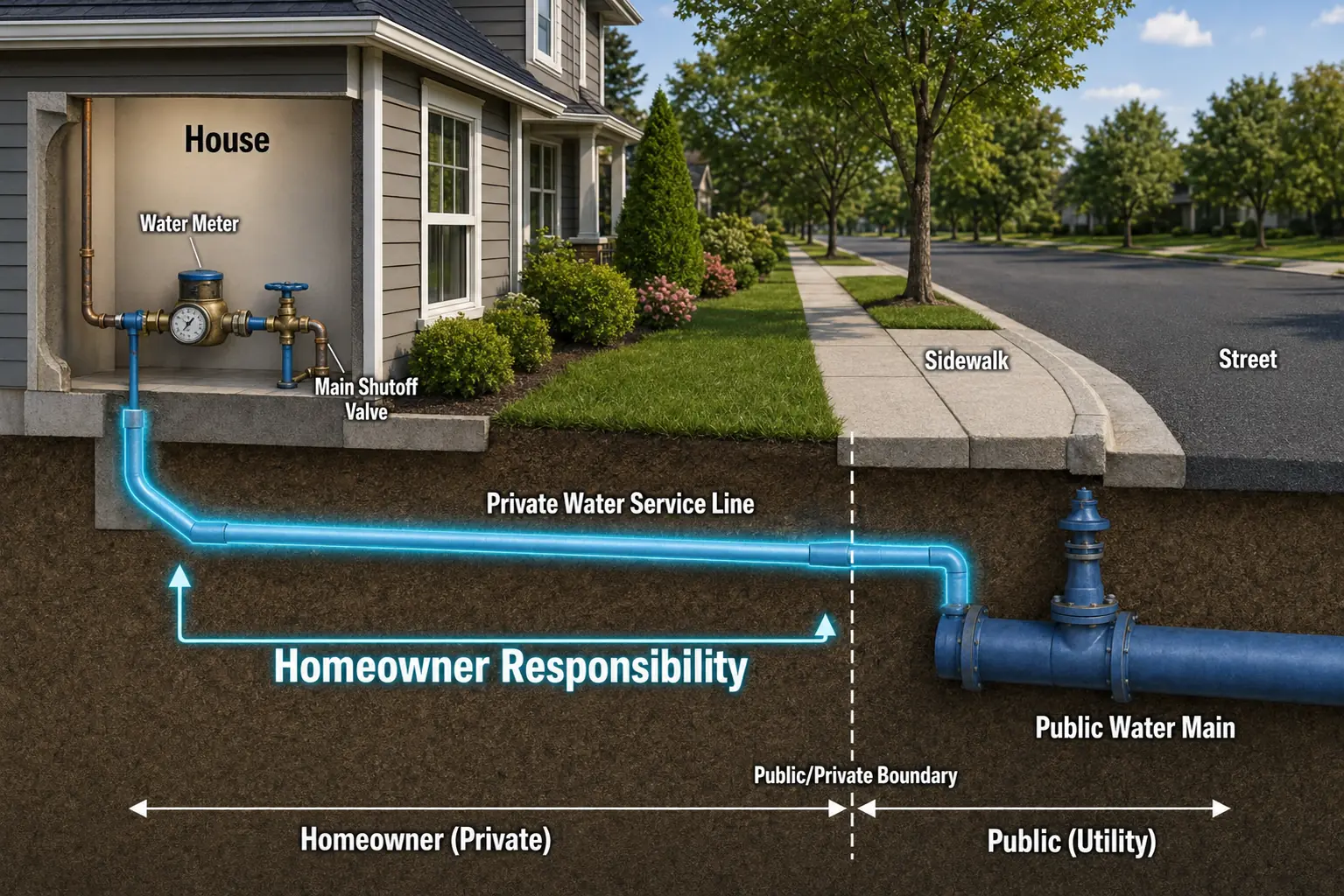 Northern VA Homeowner Water Service Line Responsibility